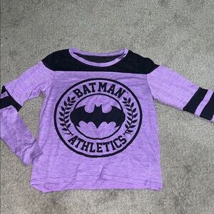 DC Comics Batman Athletics Purple Long Sleeve Shirt